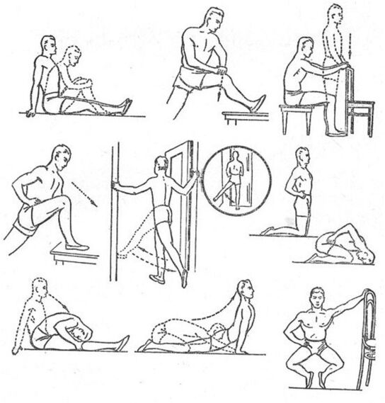 Ginnastica per artrosi dell'articolazione del ginocchio