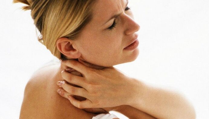 dolore al collo dovuto all'osteocondrosi